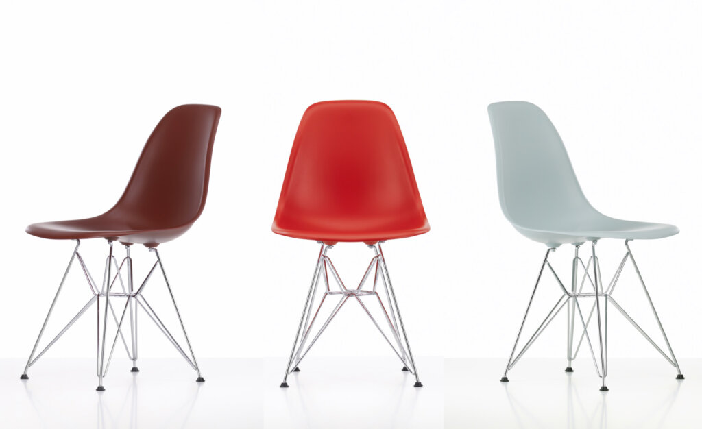 Vitra Stuhl Eames Plastic Chair Gruppe 3 Rot