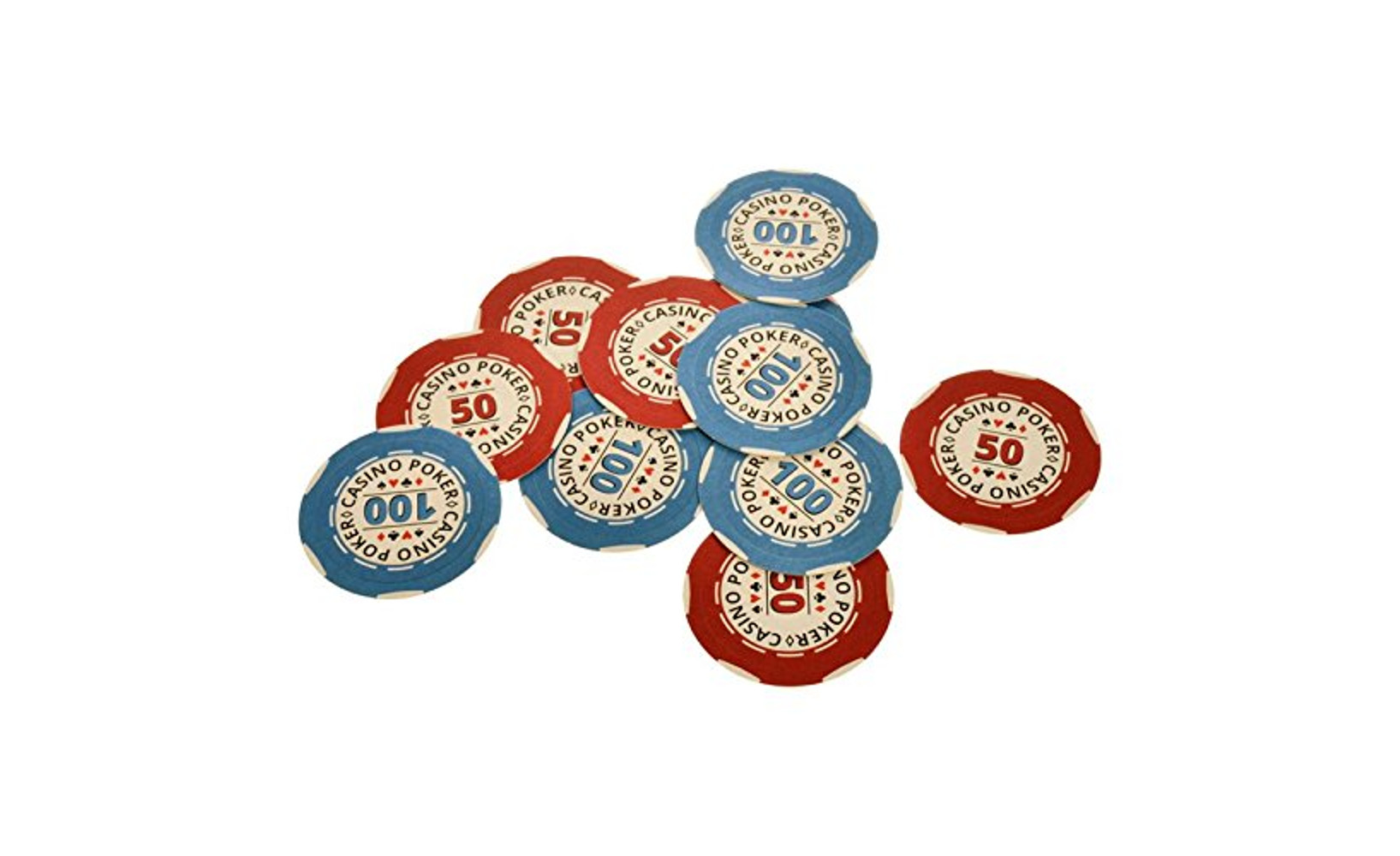Untersetzer für Tassen Pokerchips Poker Bierdeckel