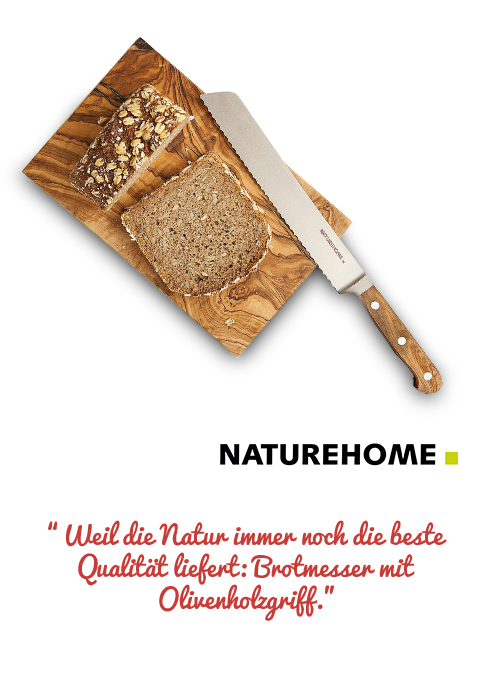 Brotmesser mit Olivenholzgriff von NATUREHOME
