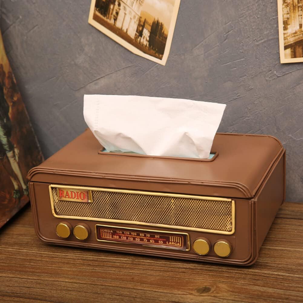 Vintage Radio Taschentuchbox